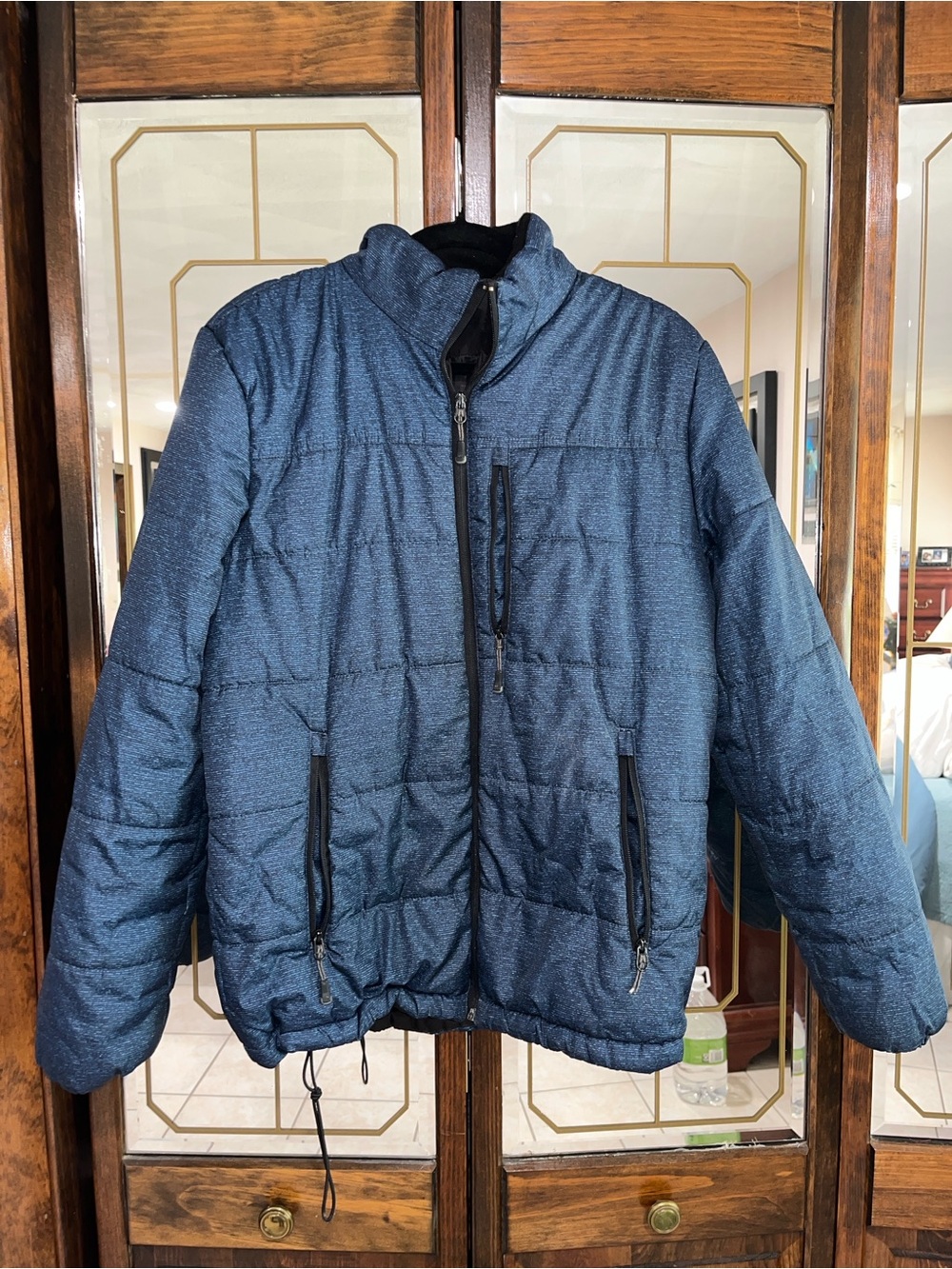 ZeroXposur Women’s Quilted Puffer Jacket - Dark Blue